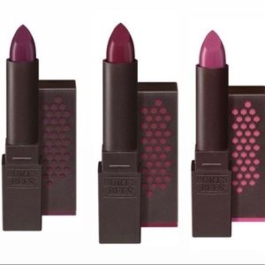 NEW BURT’S BEES SET OF 3 LIPSTICK